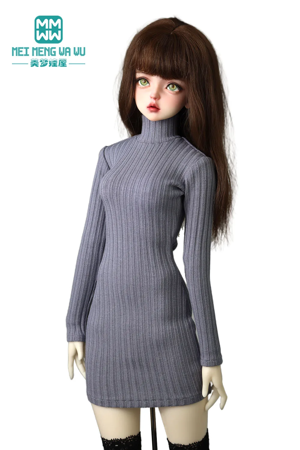 Vestiti per bambola Abito maglione dolcevita alla moda Adatto a 1/3 BJD SD DD Giocattoli Bambola snodata