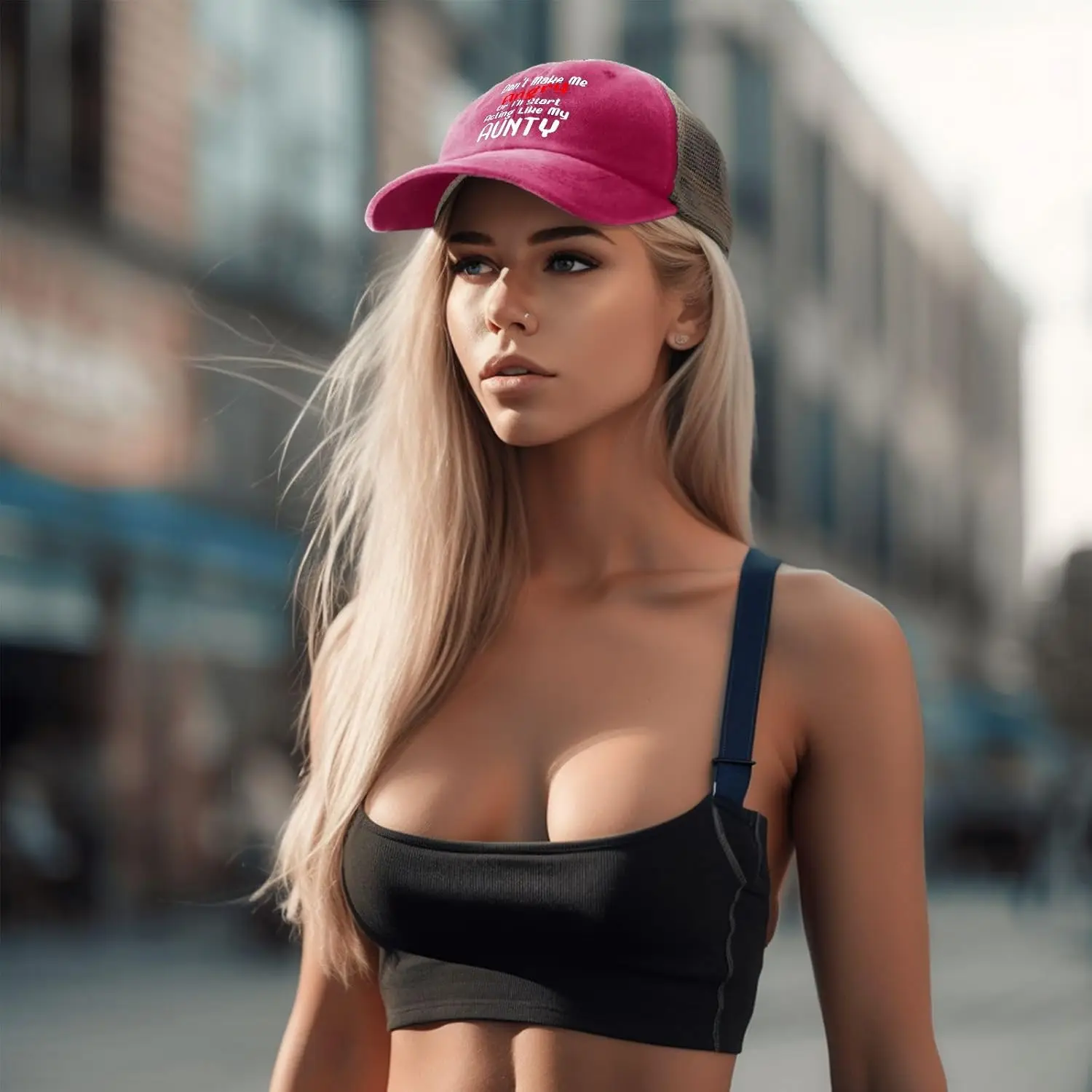 Don't Make Me Angry Or I'll Start Acting Like My Aunty Aunt Hat Мужские модные кепки для женщин Шариковые кепки Простые крутые