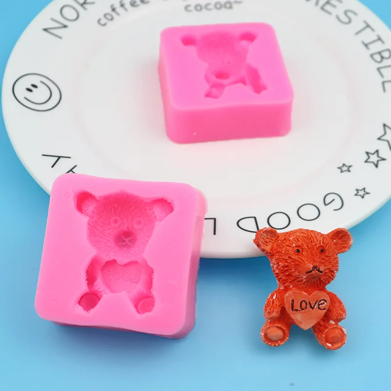 Care Bear DIY Glue Decoration Mold Silicone Chocolate Mold Creative Cake Decoration Mold