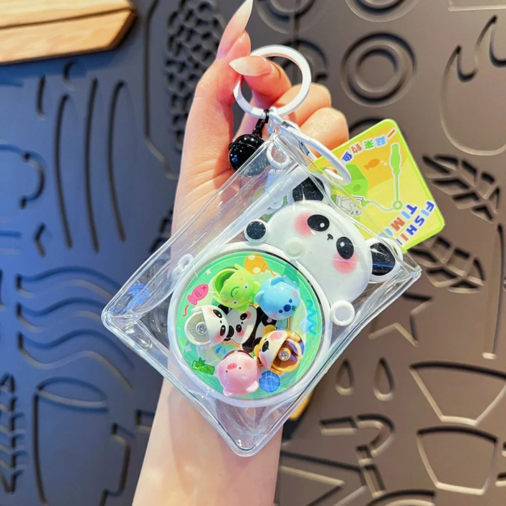 

Kawaii Rotating Fishing Fishing Toy Keychain Bag Decoration Anti Loss Cartoon Bag Pendant Mini Charms Dolls Car Key Ring Decor