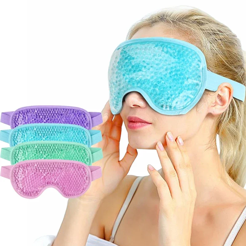 

Gel Eye Mask Sleep Reusable Beads for Hot Cold Therapy Soothing Relaxing Beauty Gel Eye Patch Sleeping Ice Goggles Sleeping Mask