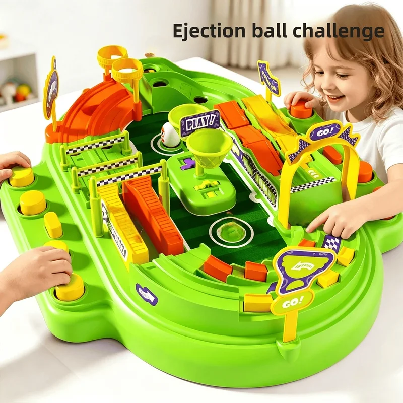 Children’s Marble Battle Track Playset, Two-Player Educational Puzzle Toy Ages 3-14, Perfect Holiday & Birthday Present