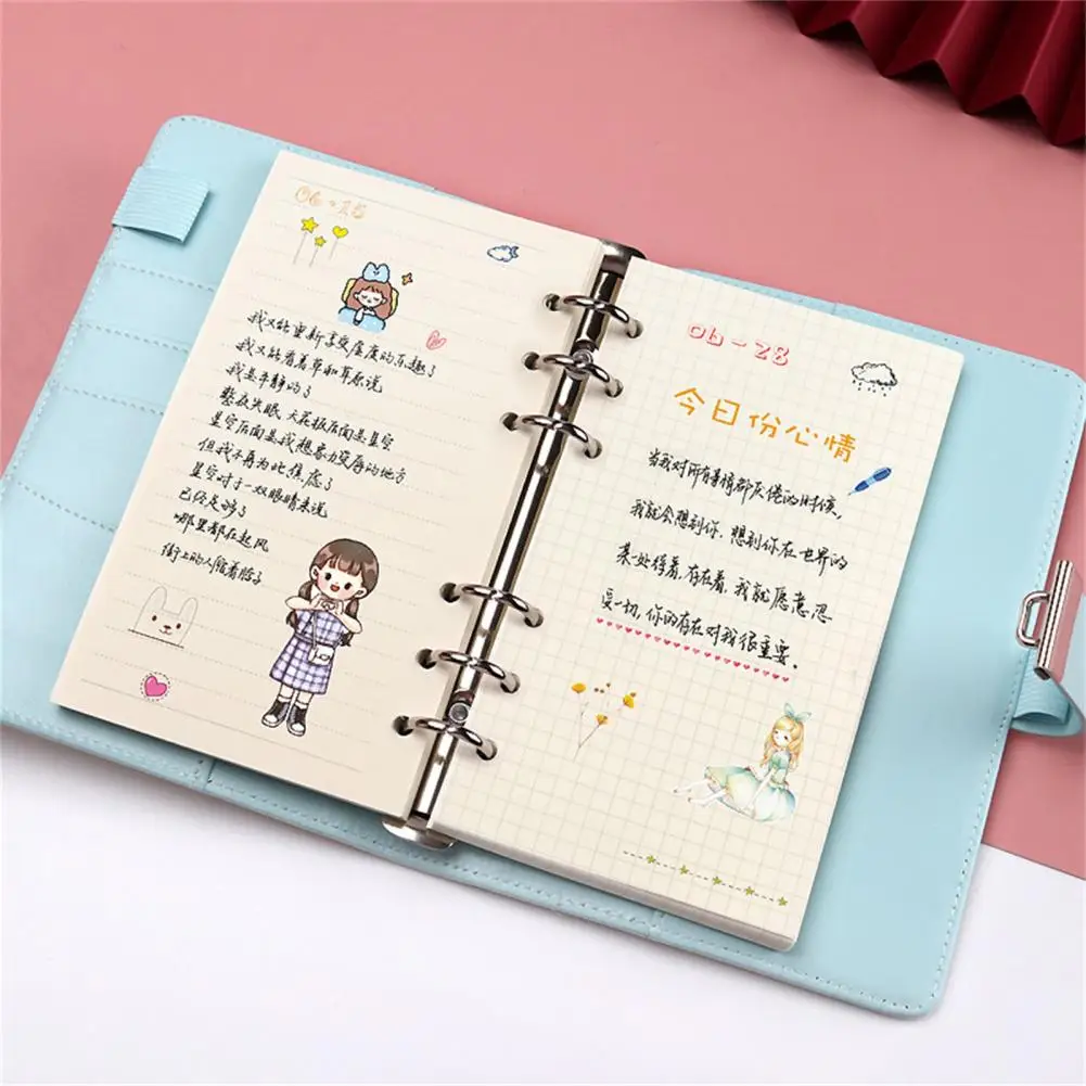 Useful Lock Diary Convenient Eye Eco friendly Cartoon Planner Organizer Lock Journal