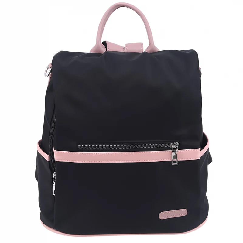 2024 Casual Oxford Backpack Women Black Waterproof Nylon School Bags For Teenage Girls High Quality Fashion Travel Tote Packbag