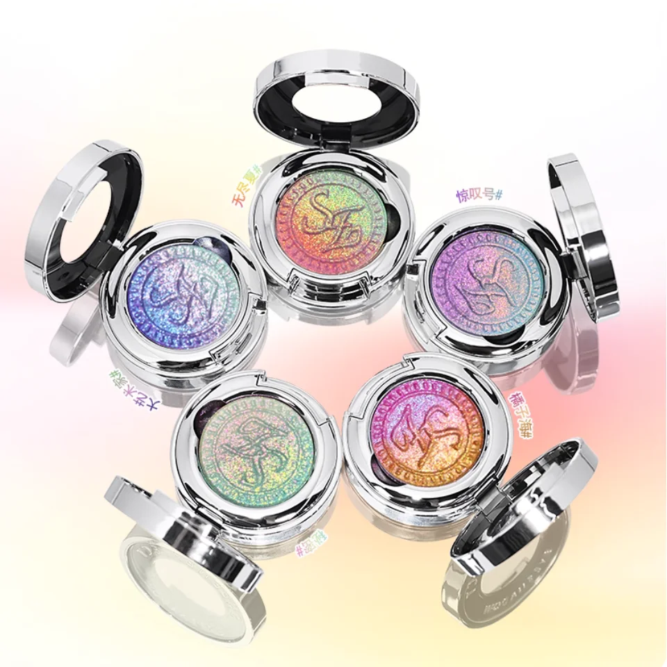 SheenEfect Gradient Chameleon pigmento Ombretto Ombretto singolo Evidenziatore Cosmetici per trucco portatili facili da sfumare