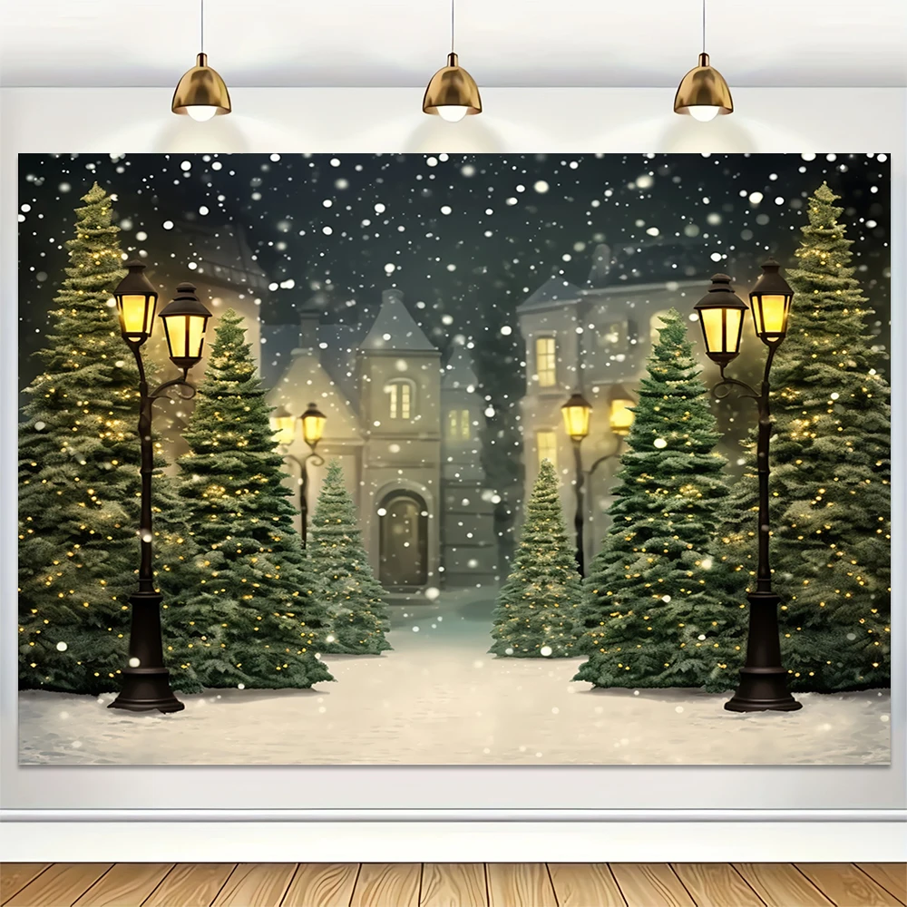 Inverno neve cenário pano de f - Baby Xmas Food avaliação e preço