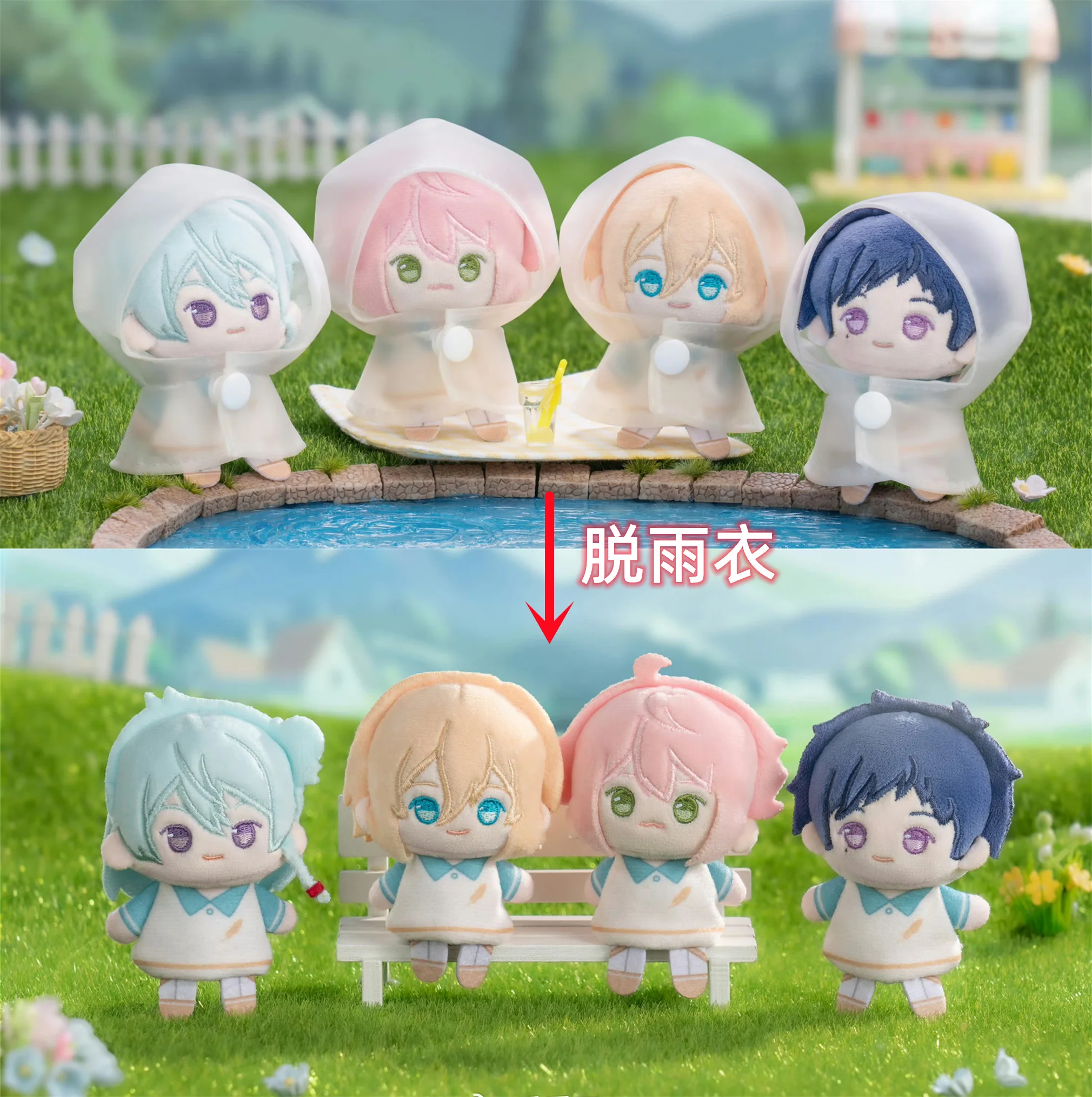 

2025 Новый Предпродажа Kagehira Mika Sakasaki Natsume Mikejima Madara Ансамбль Звезды информационんيرるováるová abe갑! Подвеска-тапочка 9 см