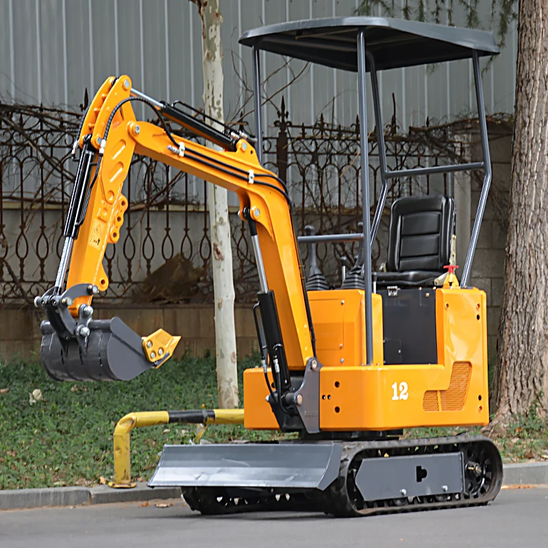 تخصيص حفارات حفارة صغيرة باجر 1.2 طن حفار زاحف صغير للعمل في حديقة المزرعة وأدوات هندسة البناء