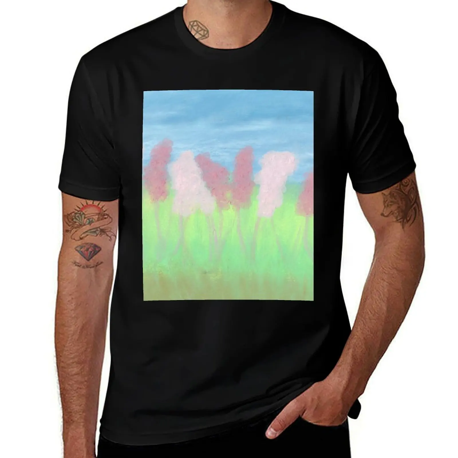 Marsh Flowers T-Shirt Lightweight Casual Summer T-Shirt