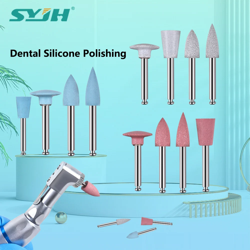 

SYJH 2.35 Mm RA Dental Silicone Polishing Kits for Low-Speed Handpieces Rubber Grinding Heads Dentist Materials Dentistry Tools