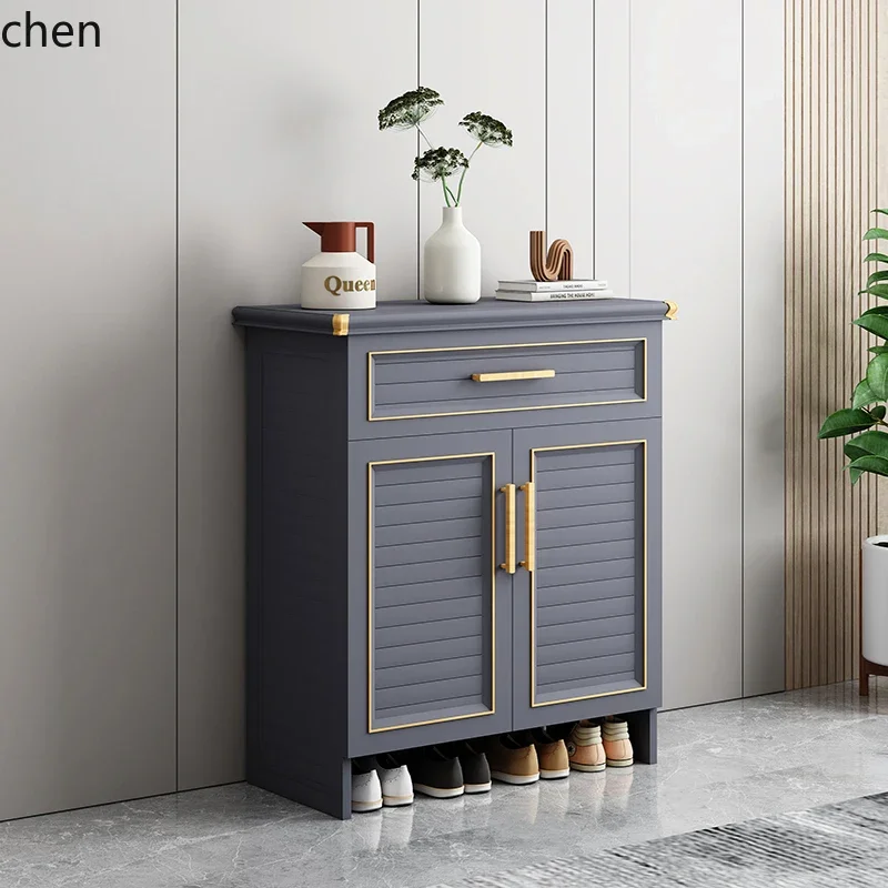 

all-aluminum alloy shoe cabinet outdoor balcony waterproof and sunscreen locker