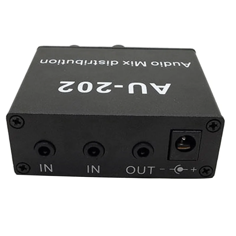 أفضل العروض موزع صوت ستيريو 2 مدخلات 2 مخرجات توزيع مزيج الصوت لتضخيم الصوت قابس الولايات المتحدة