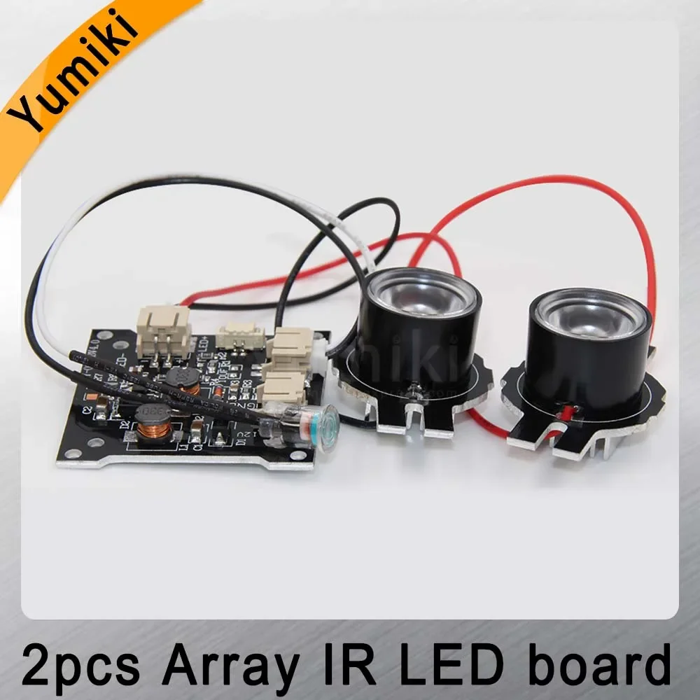 Yumiki infrared light 2Array IR LED board for Surveillance camera night vision diameter CCTV Accessories 30/45/60/90degree