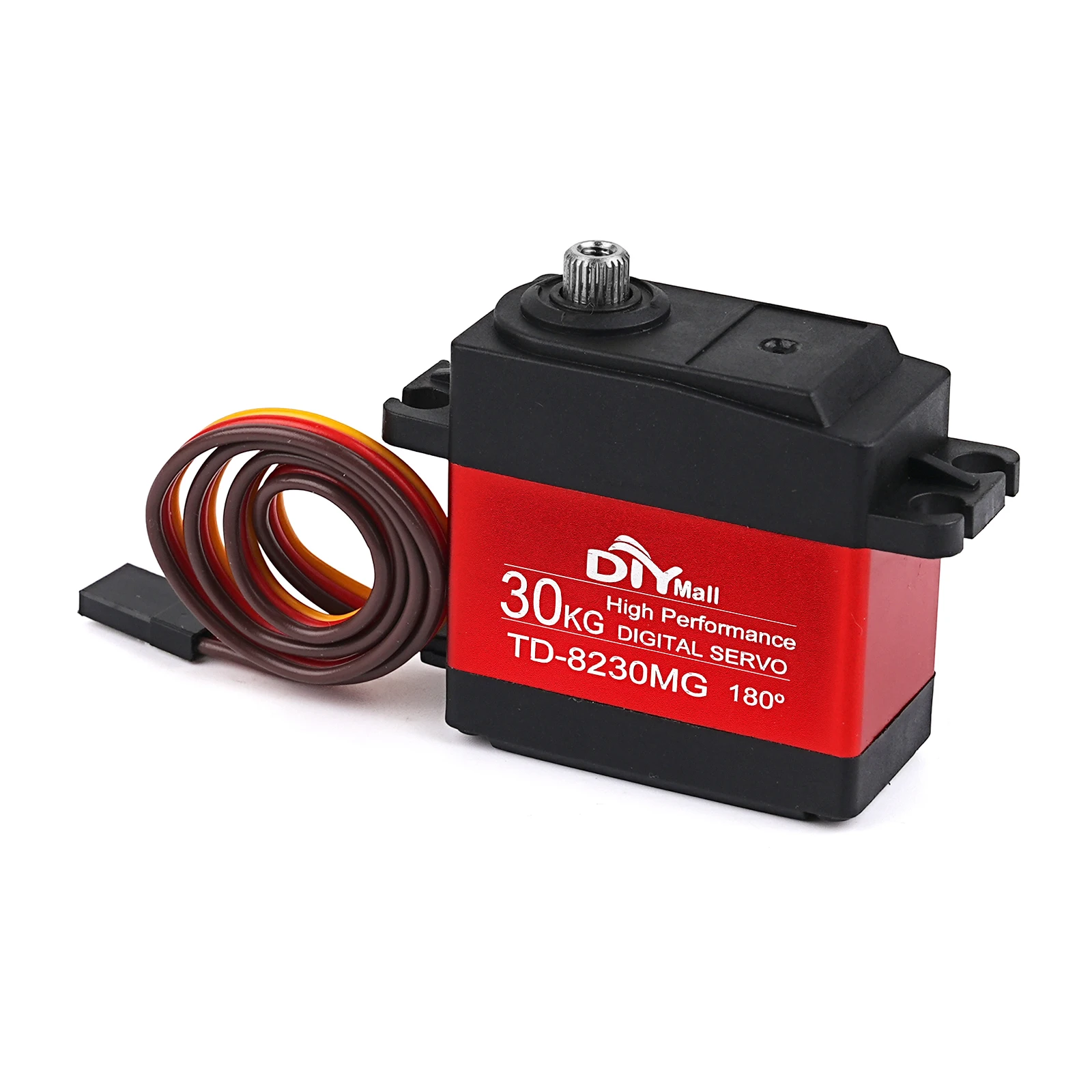 TD-8230MG Cyfrowe Serwo 360 Stopni 30KG 4.8-8.4V Metalowe Zębatki Ciągłe Obrotowe Niewiązane dla Robotów Samochodów Samolotów