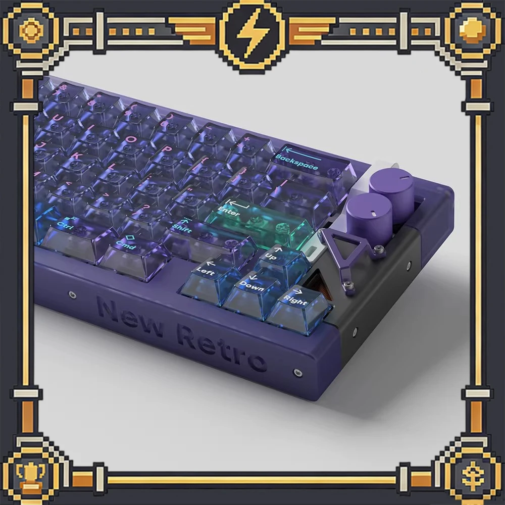 DEADLINEstudio AirR PC Keycaps Purple Fog Permeable Keycap Original Factory Personalized Keyboard Keycaps Customized PC Gifts
