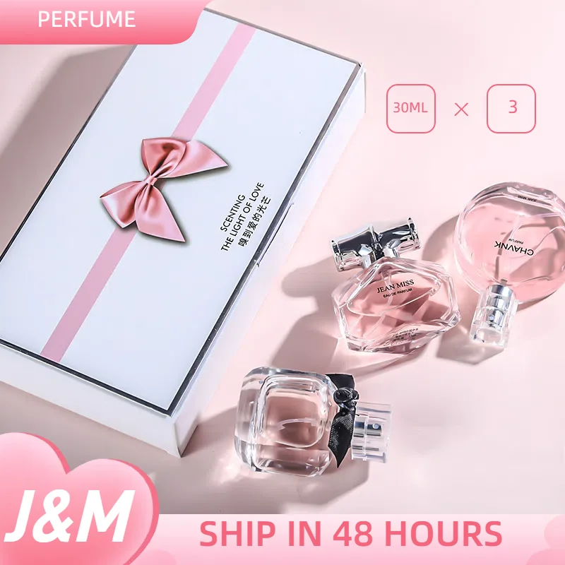 

30ml X 3 Women's Perfume Set Floral Fruity Chypre Eau De Parfum Long-Lasting Fresh Scent Gift Box