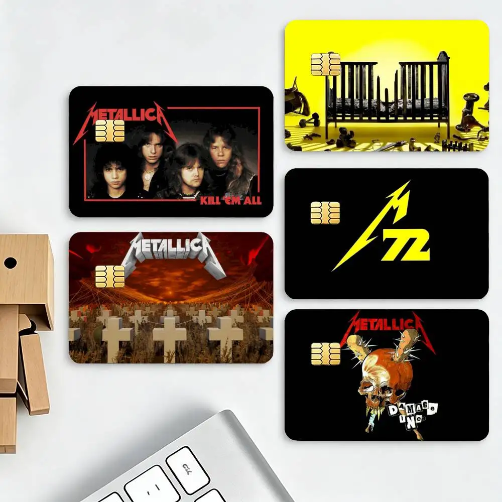 72 S-seasons M-metallica HD Waterproof Credit Card Stickers Silicone Decals For Chip Game Cards Gift