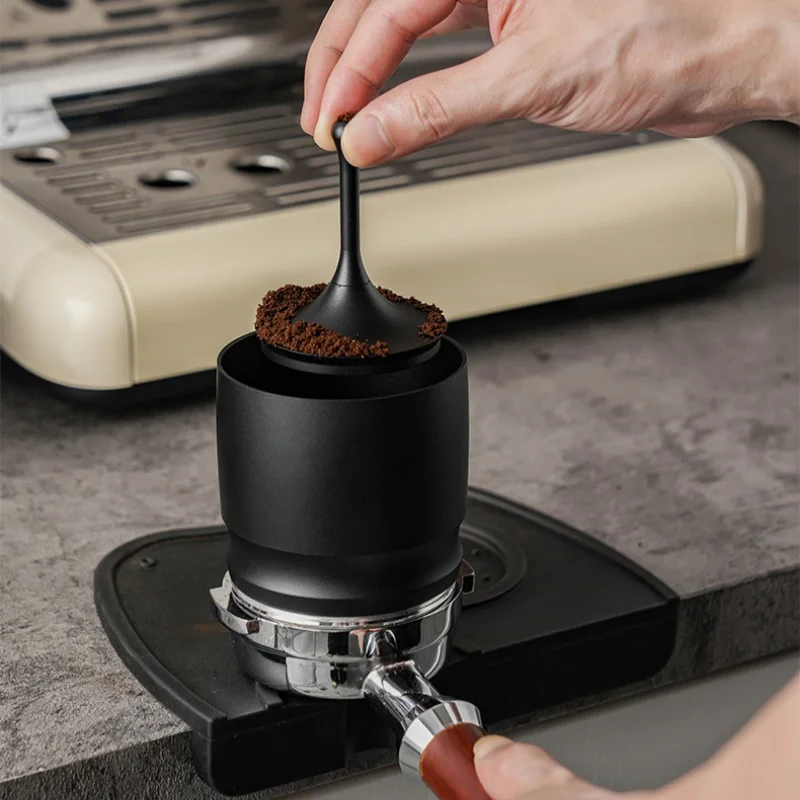 

Black Coffee Dosing Funnel Aluminum Alloy Blind Shaker Fit 58mm Portafilters Espresso Dosing Cup Home Barista Tools Accessories