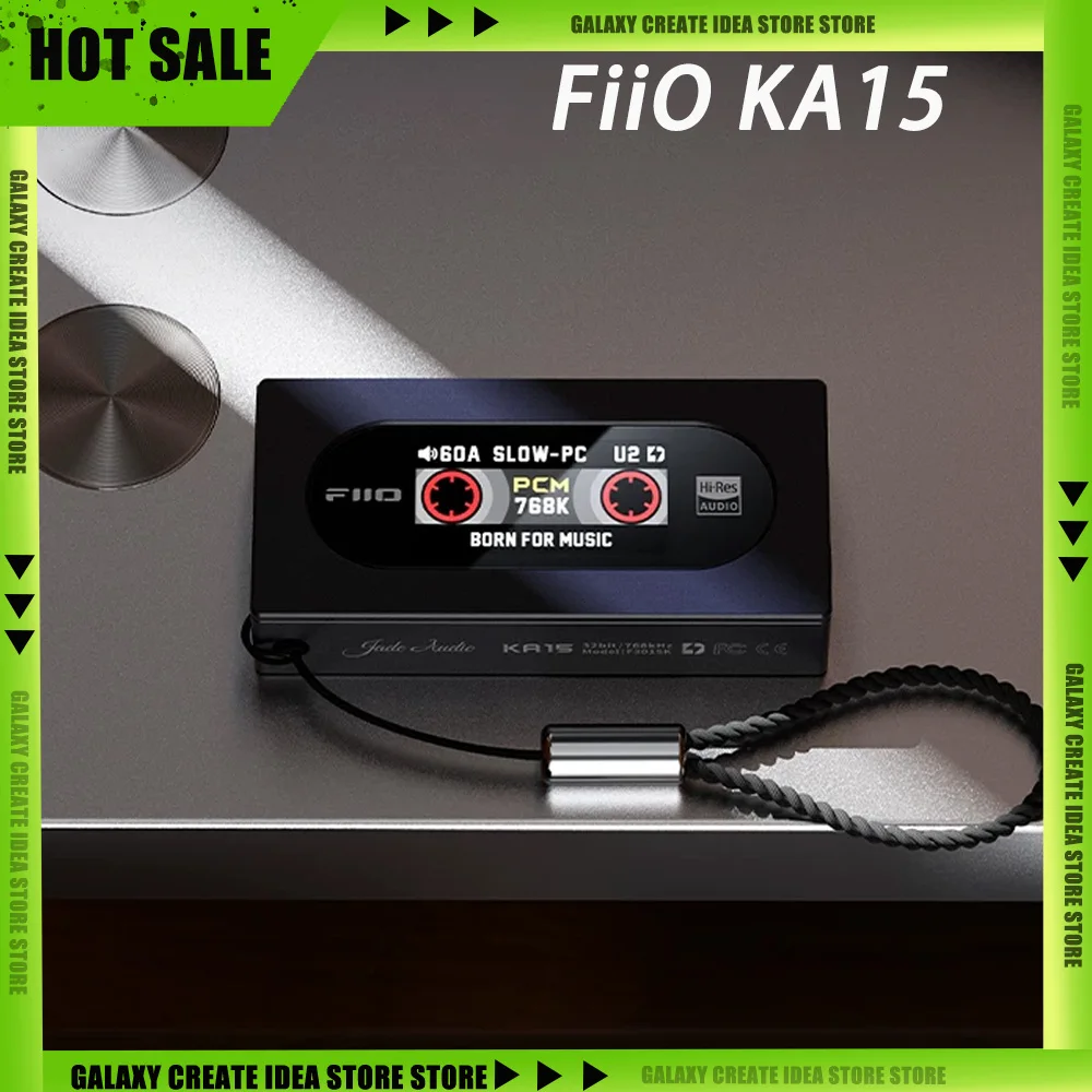 

FiiO KA15 Hi-Res Audio усилитель для наушников, портативный USB DAC AMP донгл, настольный режим, двойной CS43198, DSD256, с выходами 3.5 мм и 4.4 мм