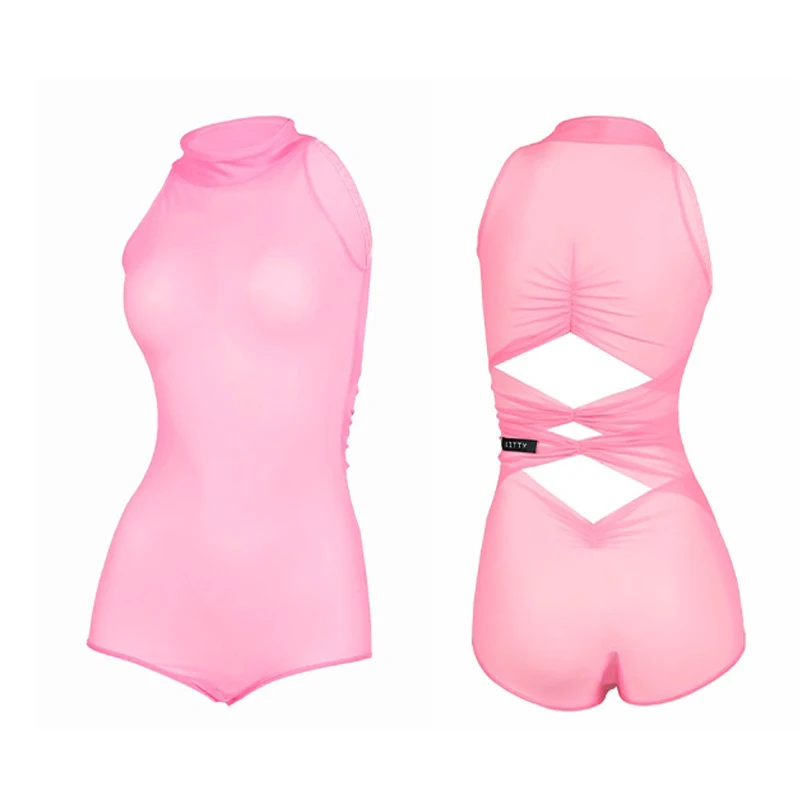 Beaucoup de couleurs Sexy maille danse latine body dentelle gilet femmes Chacha Latin haut de danse adultes salle de bal haut de danse scène porter SL13461