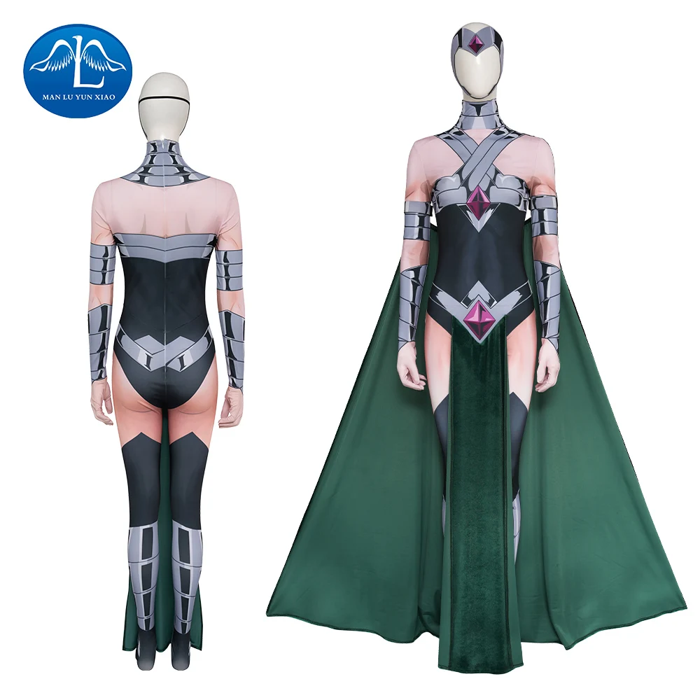 Circe Cosplay Creature Cos Commandos Costume Halloween Party Jumpsuit cloak mask set men women uniform Circe complete set