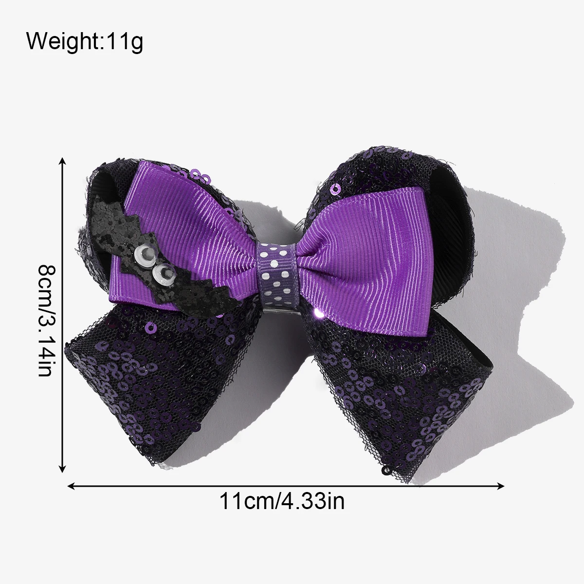 1Pcs New Fashion Halloween Lace Sequins Cartoon Bow Lovely Girls Hairpins Children Headwear Hairgrip Hair Clips Hair Accessories