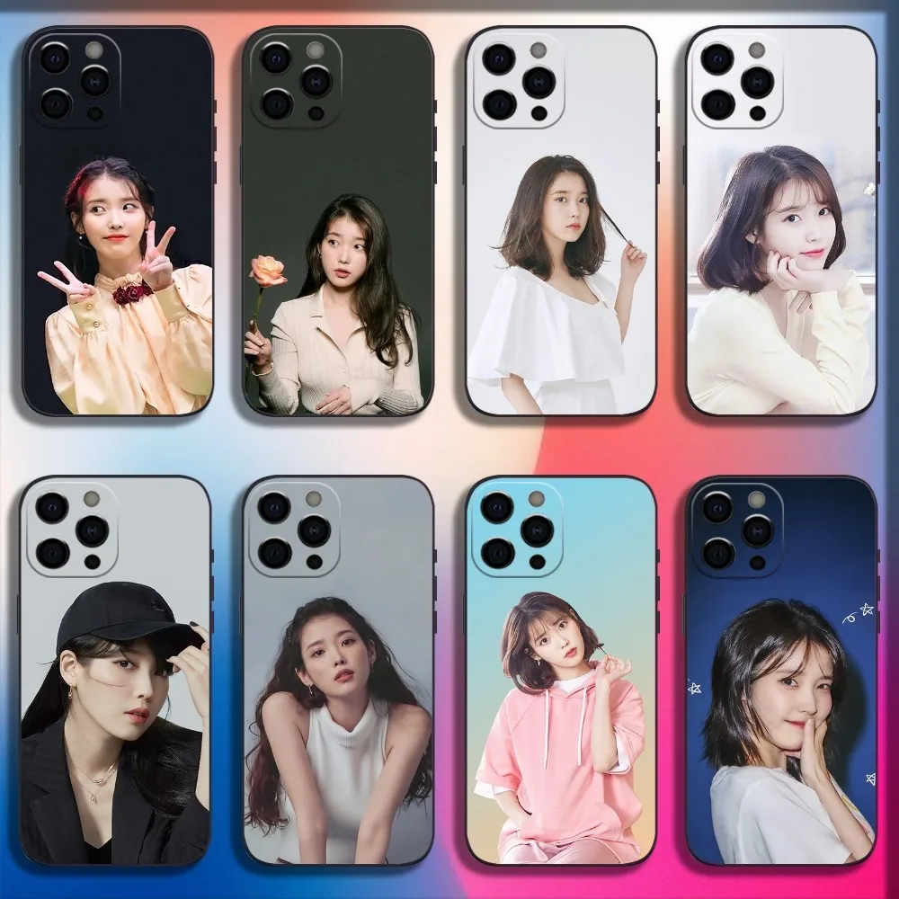 L-Lee Eun-mi Actress Phone Case For iPhone 16,15,14,13,12,11,Pro,X,XS,Max,XR,Plus,Mini Soft Black Cover