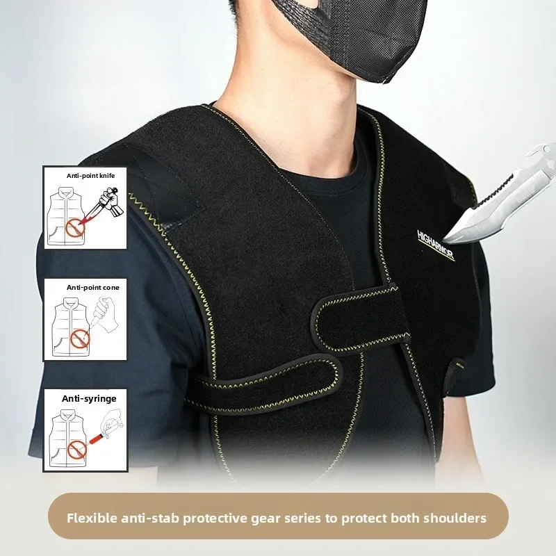 

Прочная защита от порезов и проколов для плеч, двойная защита от ножевых ранений, мягкая бронежилетка