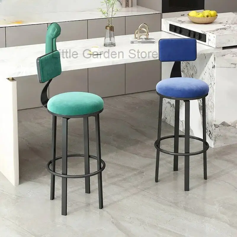 

Chairs Breakfast Chair Leather Wooden Luxury Salon Swivel Bar Stool Backrest Barber Shop Plastic Tabouret Design Furniture Gamer