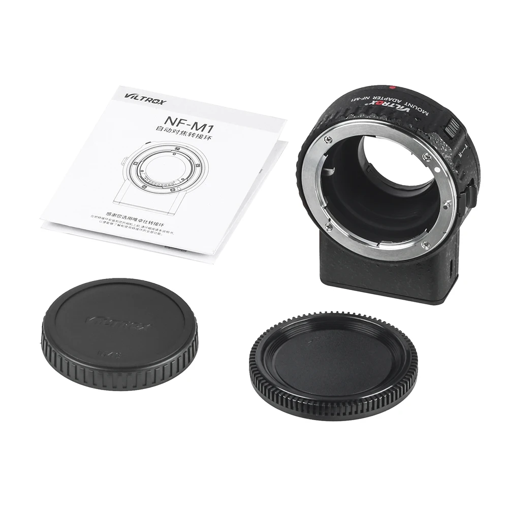 

Viltrox NF-M1 Auto Focus Lens Mount Adapter Support VR EXIF Transmitting Compatible with Nikon F Mount Lens to Micro Four Thirds