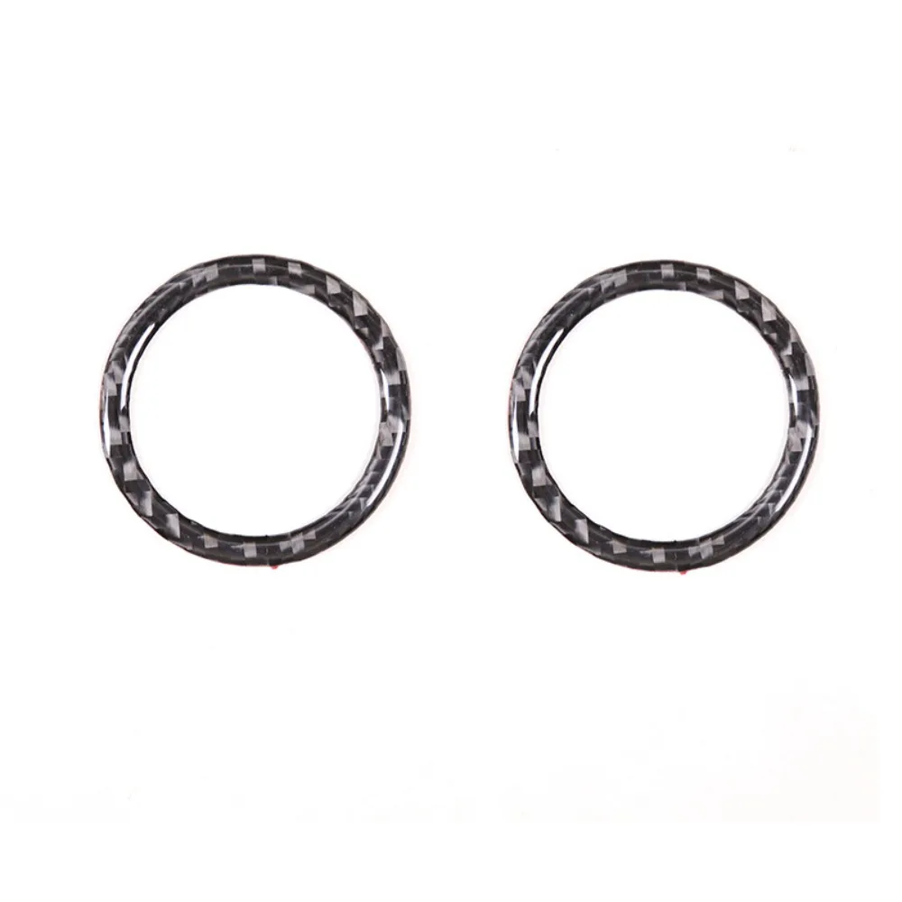 Car door A-pillar horn ring suitable For Toyota Tundra/Sequoia 07-13 soft carbon 2-piece set