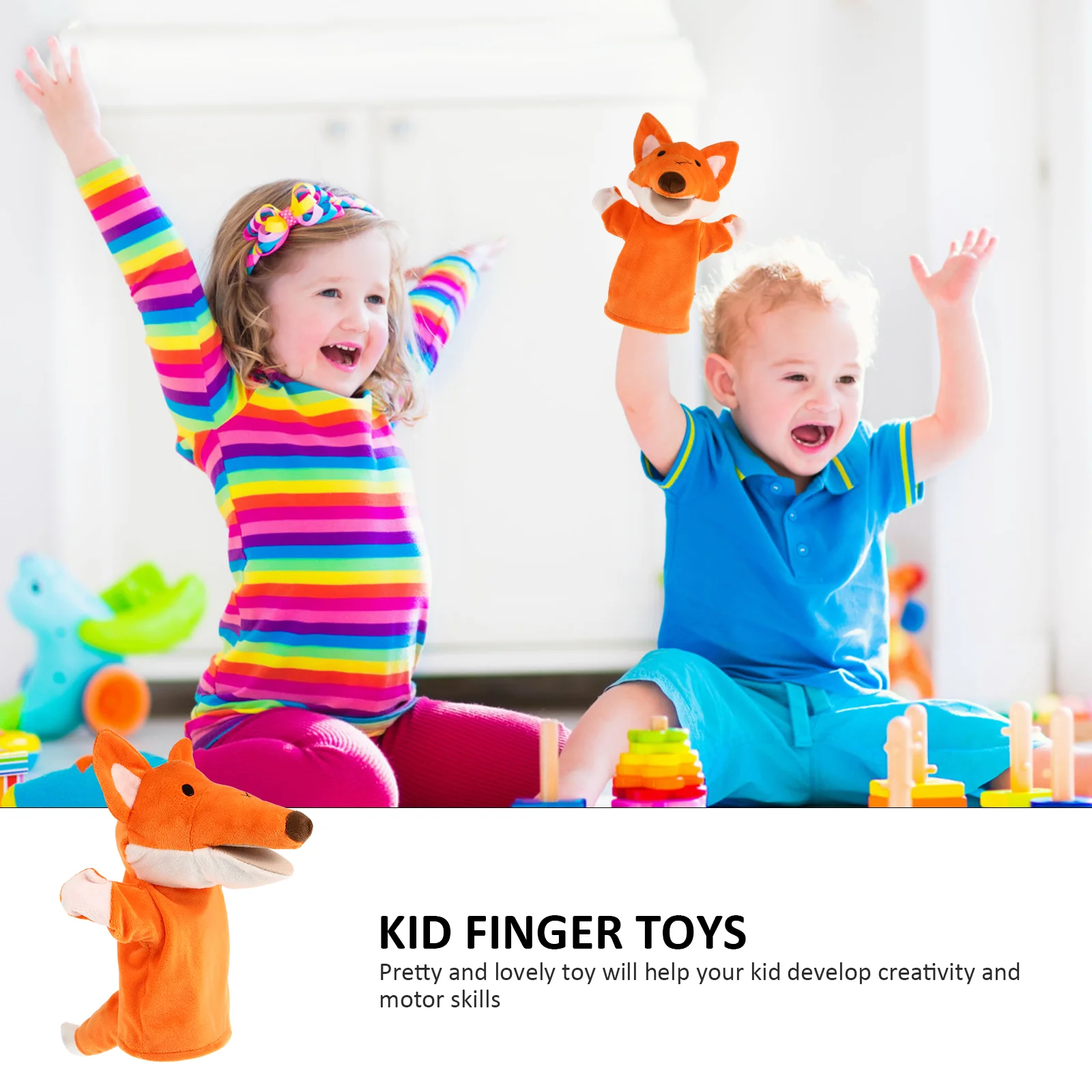 Fingerspielzeug für Kinder, Krähe, Handpuppe, Mini-Plüschtiere, interaktive Puppen, Kinderkopf, Spielzeug für Kleinkinder