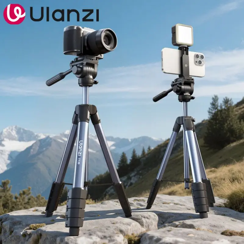 

Штатив Ulanzi для видеосъемки 42-155 см, регулируемый, легкий, алюминиевый, нагрузка до 3 кг, для DSLR, беззеркальных камер, телефонов, видеоблогинга, прямых трансляций TT39