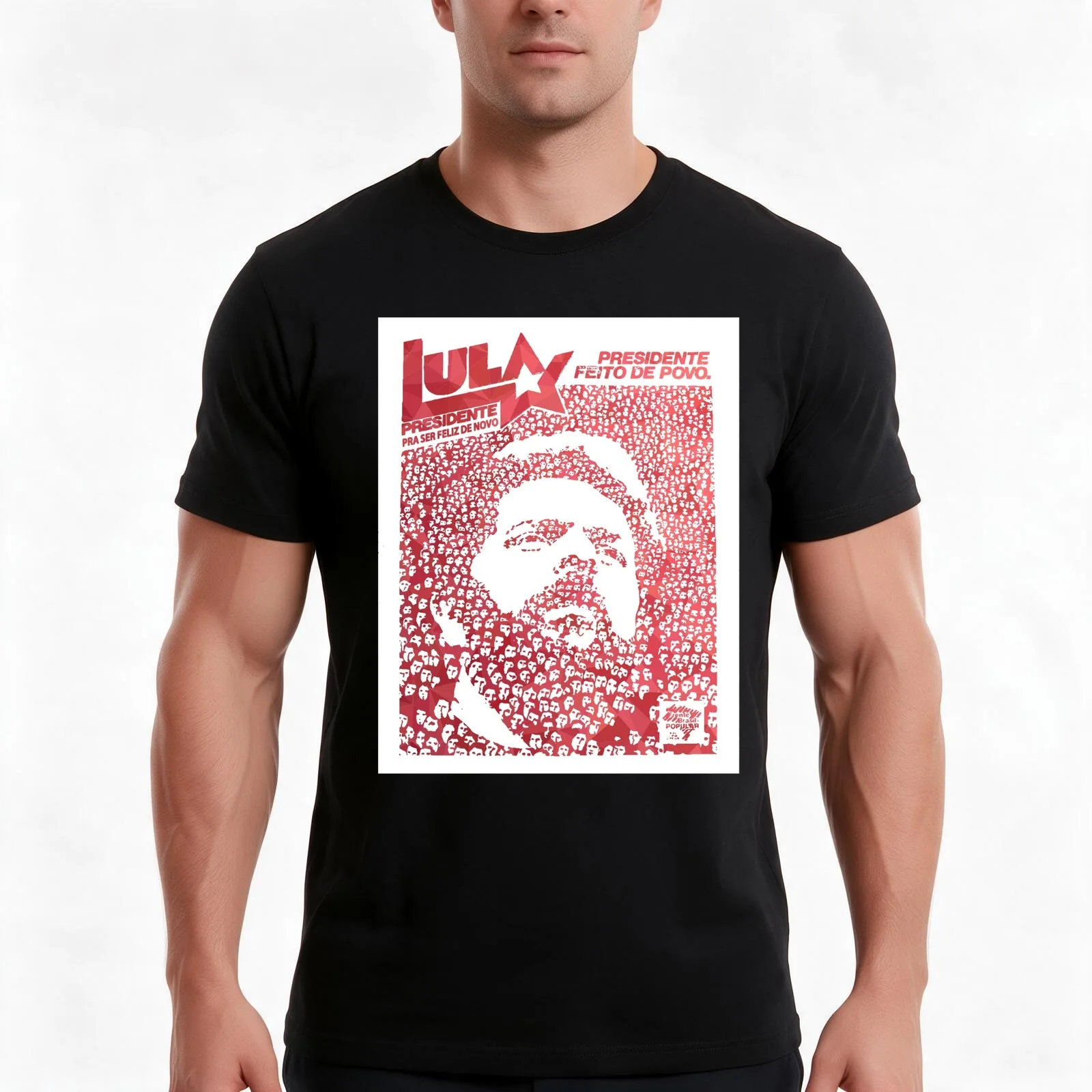 Lula President T-Shirt Summer Casual Cotton Tee Oversized Streetwear Tops Vintage Graphic Print Loose Fit Short Sleeve