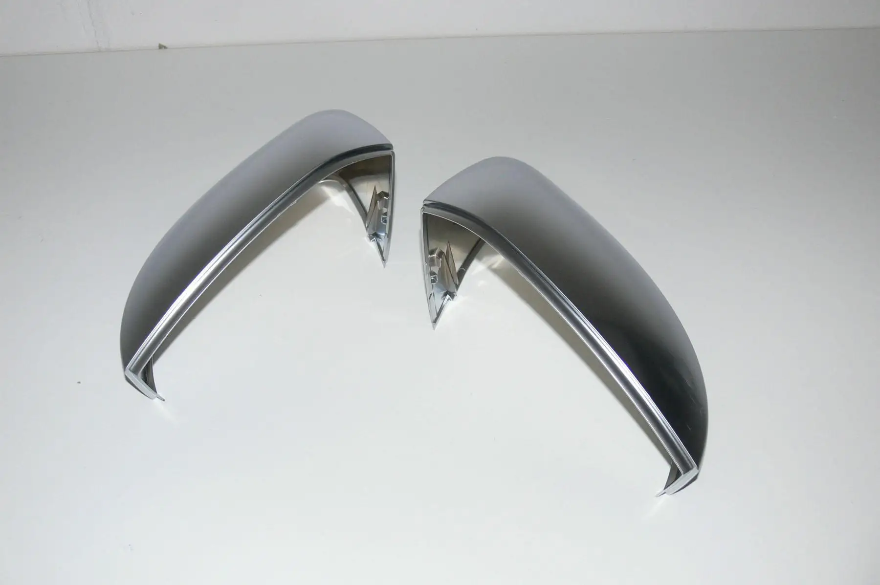 Silver Side Mirror Cover for Skoda Superb A7 Cap 2016 2017 2018 2019 matte chrome satin replace Pair