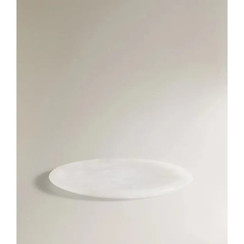 Luxury Natural Stone Snowflake Gypsum Bathroom Tray Bedroom Vanity Cosmetics Storage for Home Decoration Storage Organizer