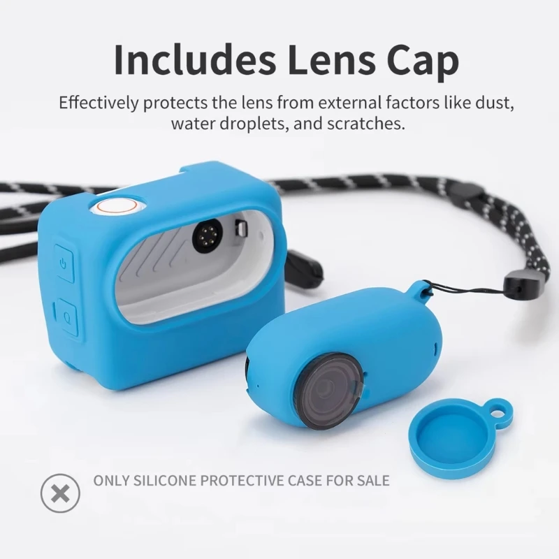  Complete Protective Package For 360 GO3 Pocket Camera Includes Silicone Case
