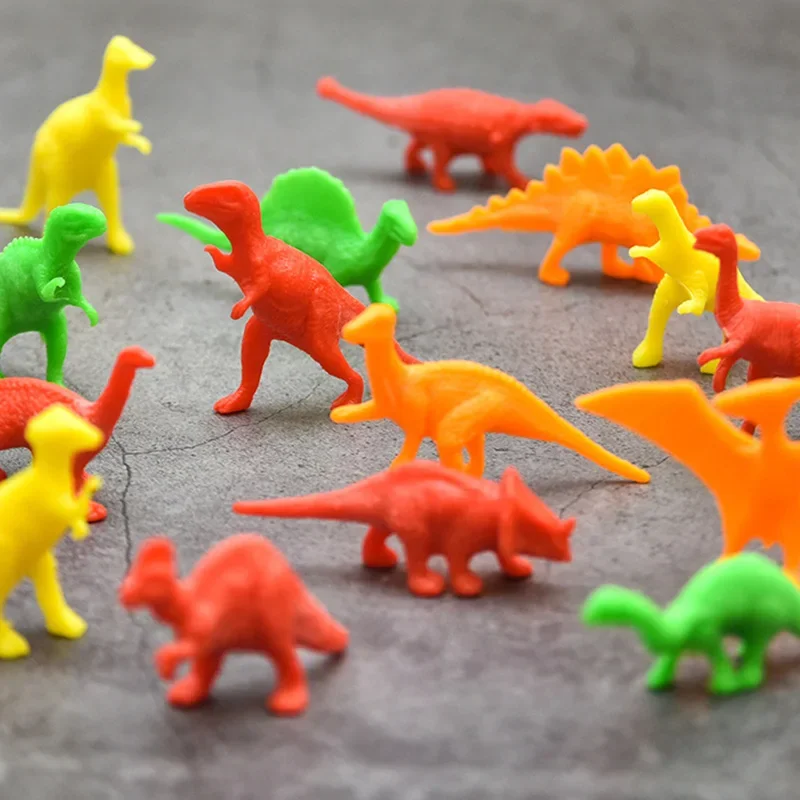 60 Stuks 16 Stijlen Mini Dinosaurus Model Simulatie Dier Speelgoed Velociraptor Triceratops Kinderen Cognitief Educatief Speelgoed Klein Geschenk