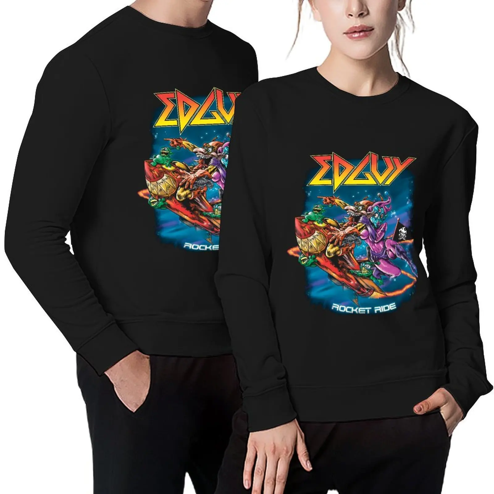 

EDGUY - BAND Pullover graphic t shirts men mens clothing japanese style clothes for men sweatshirt