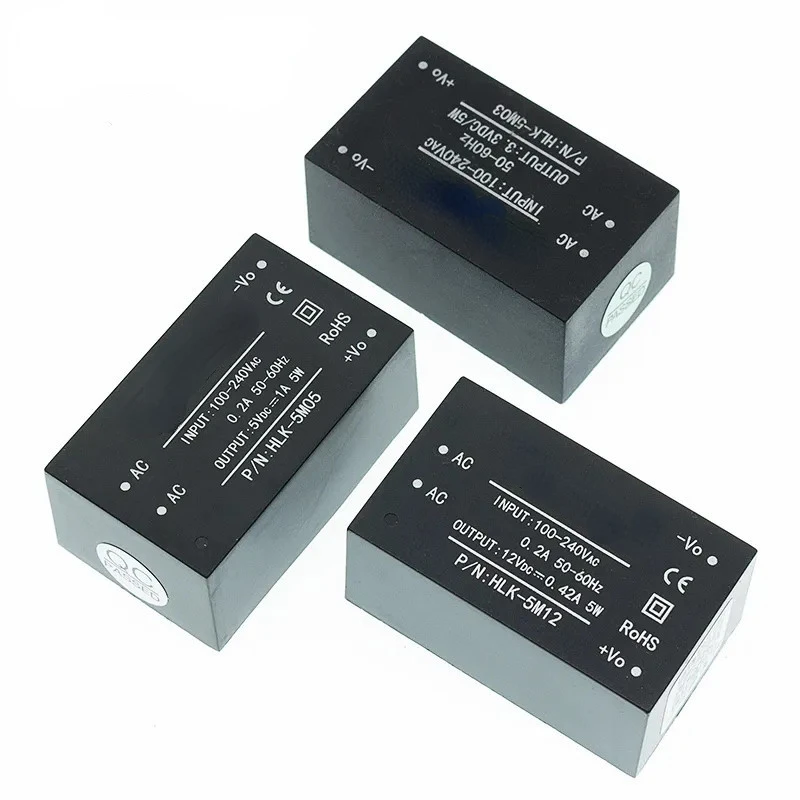 HLK-PM01 HLK-PM03 HLK-PM12 HLK-5M03 HLK-5M05 HLK-5M09 HLK-5M12 HLK-5M24 AC-DC 220V to 5V/3.3V/12V Isolated Power Module