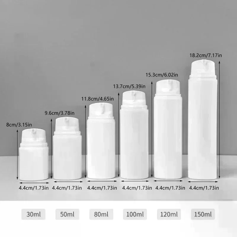 150ml Accessory 30- Vacuum Pump Bottles Empty Refillable Mak eup Cosmetics for Cream Gel Moisturizers Liquid Lotion Travel