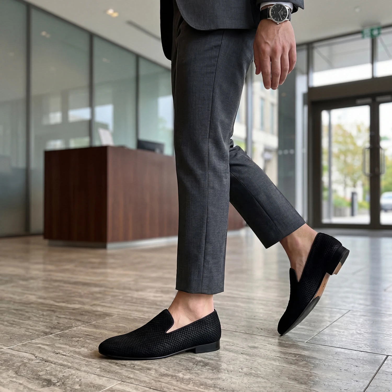 Piergitar Sapatos masculinos d - Men'S Formal Wear Slippers avaliação e preço