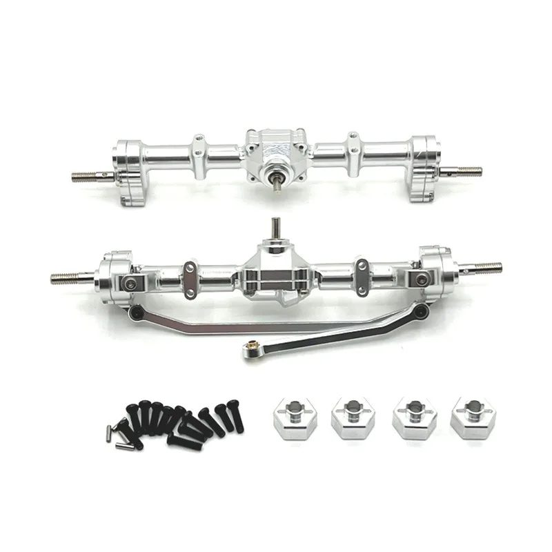 MN 1/12 MN168 Kit assale portale in metallo Gruppo assale anteriore e posteriore Adattatore da 12 mm per parti di aggiornamento per auto RC