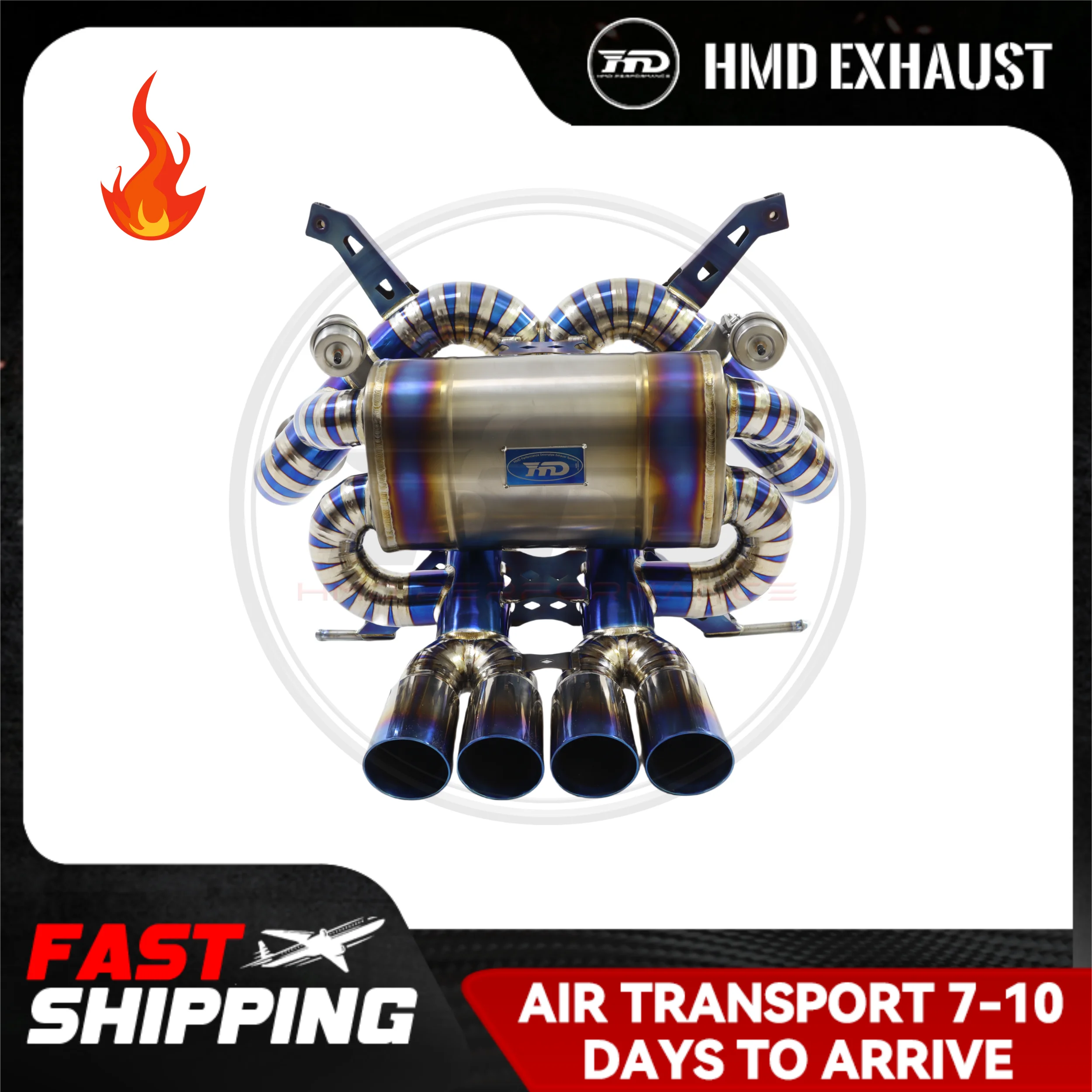 

HMD Titanium Alloy Exhaust System Performance Catback for Lamborghini Aventador LP700 Auto Modification Valve Muffler