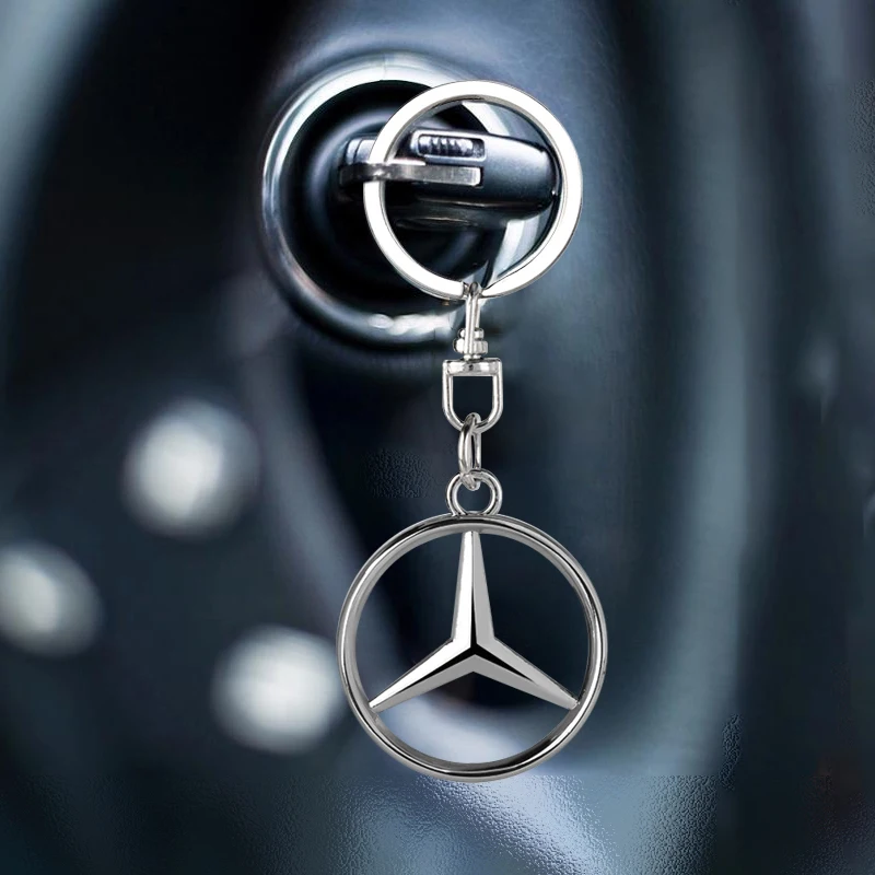 Car Key Chains Keyring Pendant Metal Keychain Holder Auto Accessories For Mercedes Benz CLA GLA E C G M R Class W204 W212 W176