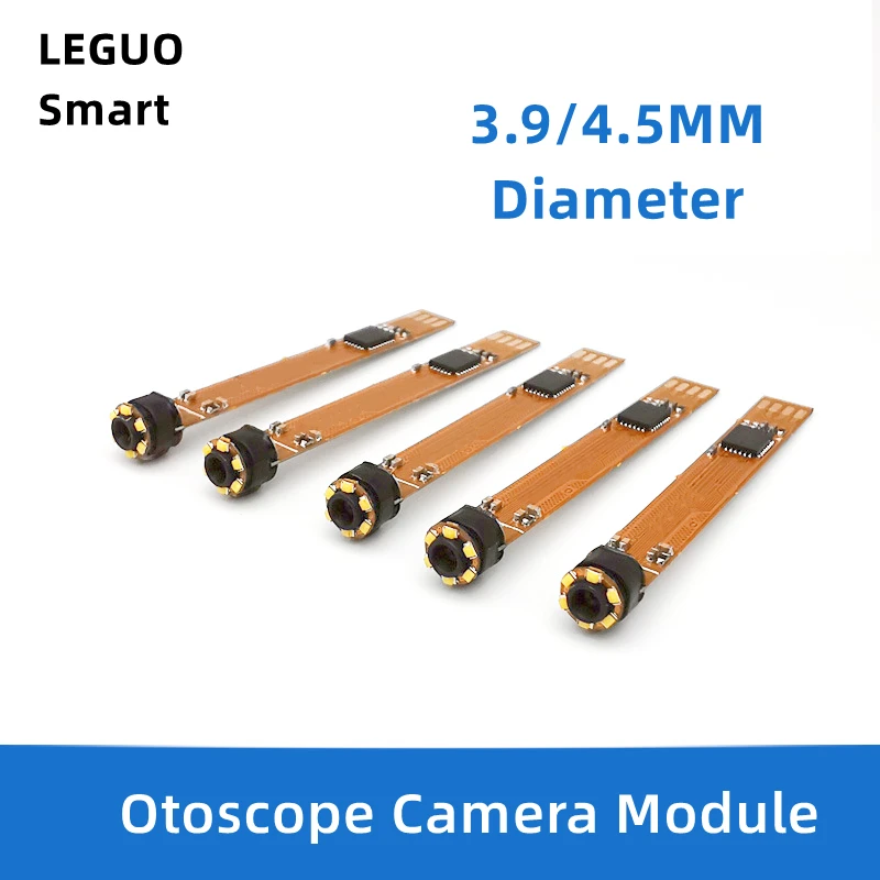 3.9 and 4.5mm AV Endoscope Module 6 LED Illumination CMOS otoscope Video Inspection Camera for Industrial and Medical