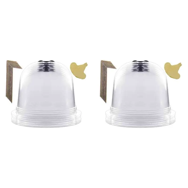 SOFT-Garden Plant Cloche, 12 Pieces Plastic Plant Bell, Propagation Bells, Transparent Plant Dome Bell Cover For Warming