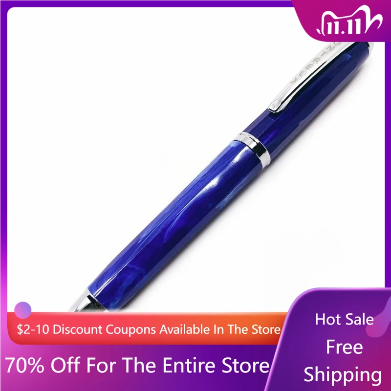 

NEW-MONTREUX Advanced Pattern Orange Resin Bead Pen Black 0.7MM Nib Rollerball Pen Kawaii Taiwan Stationery Office Gel Pens Gift