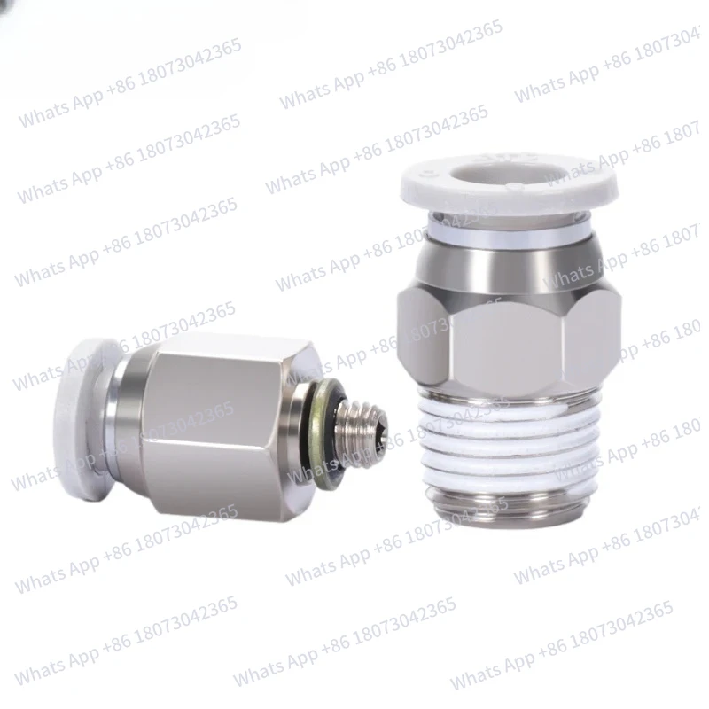 

Быстроразъемное соединение прямое APC4 6 8 10 12 16-M5 01 02 03 04, пневматический фитинг APC, быстроразъемный соединитель для воздуха