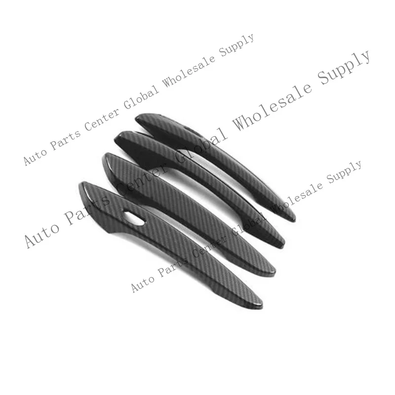 L+ For Mazda CX-30 CX30 2020+ Carbon fibre ABS Door Handle Bowl Cover molding Trim